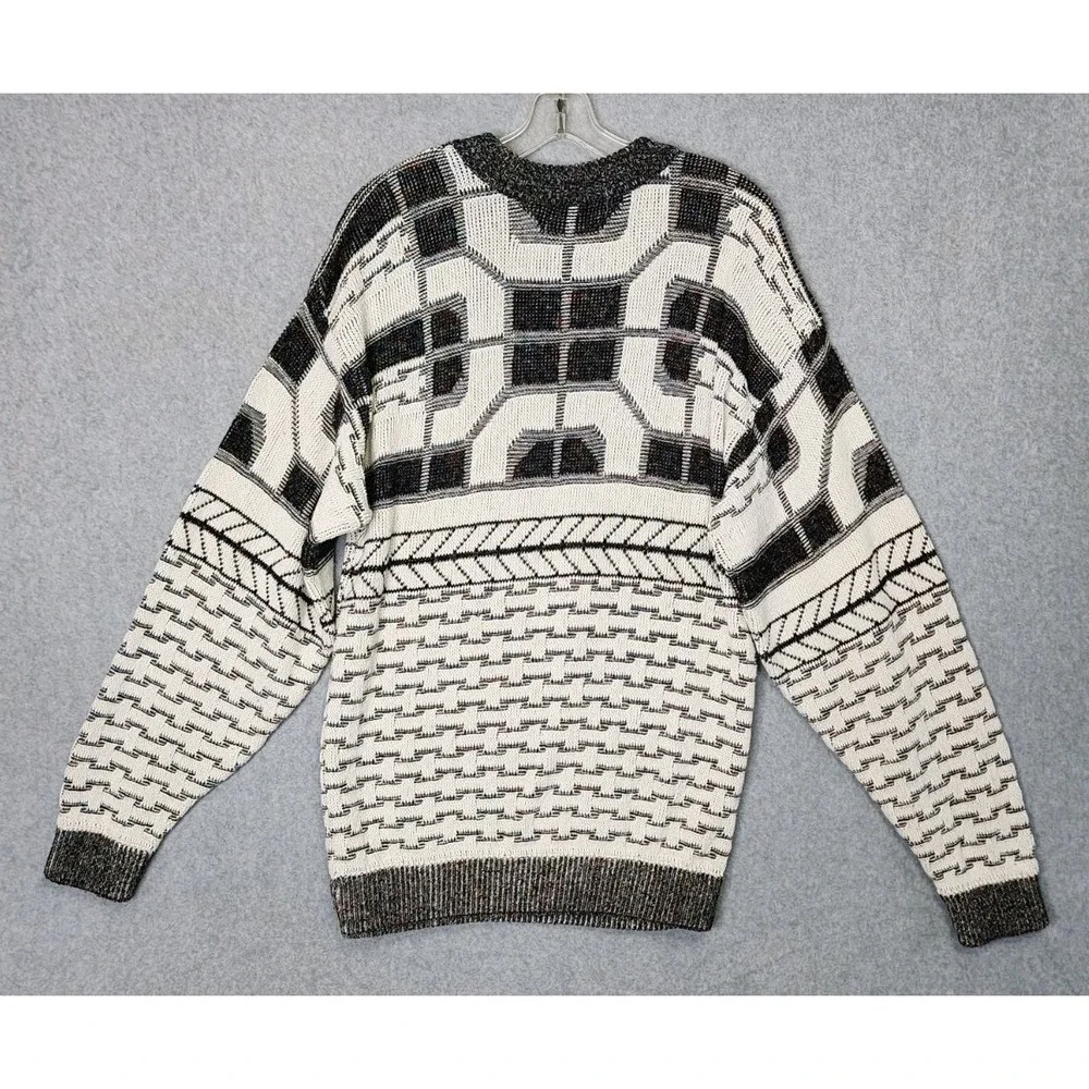 VTG JJ Cochran Mens Sweater Size L USA Made 90s Street‎ Grunge Eclectic Grandpa